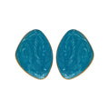 Colorful Irregular Oval Statement Stud Earrings Statement Jewelry view 5