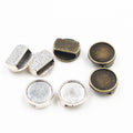 Round Bezel Slider Components in Two Antique Finishes view 4