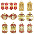Red Lucky Charm and Abacus Metal Charms with 11 Listed Options view 5