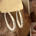 Layered C Hoop Earrings in Nine Color Designs for Everyday Styling view 8