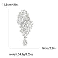 Large Cascading Crystal Drop Glass Rhinestone Brooch view 11