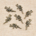Antique Bronze Winged Fairy Girl Charms for Jewelry Making view 4