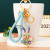Sky-Blue-Braided Blue-Flower-Rabbit