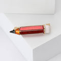 Enamel Pencil Brooch in Metal with Pencil-shaped Enamel Body with Gold-tone Trim view 3