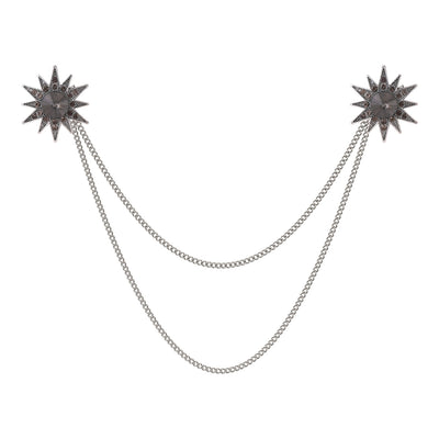 Front product view of the star and chain necklace