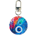 Acrylic Hamsa Evil Eye Keychains Silver Lobster Clasp 8 Prints view 5