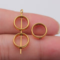Round Ring Frame Spacer Beads in Four Metal Tone Finishes view 7