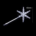 Rhinestone Star Moon Bobby Hair Pins Silver Three Sizes view 6
