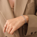 Textured Oval Link Chain Necklace Bracelet Gold Steel Tone Set view 8