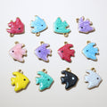 Small Enamel Fish Charms in Nine Color Options for Jewelry Making view 2
