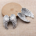 Detailed Angel Wing Metal Pendants for Jewelry Making view 4