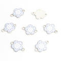 Enamel-Look And Printed Silver Gold Decorative Alloy Connectors in 18 Styles view 3