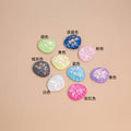 Color Note Glitter Round Ice Pop Heart and Bow DIY Pieces view 6