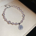 Assorted Pearl Zirconia Silver Bracelets Fifteen Designs view 5