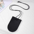 Leather Snap Key Pouch Necklace Cord Ring 6 Styles view 9