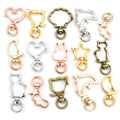 Assorted Shape Swivel Snap Hooks in Mixed Metal Finishes view 1