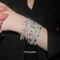 Double Layer Zircon Tennis Bracelet Nine Color Styles view 4
