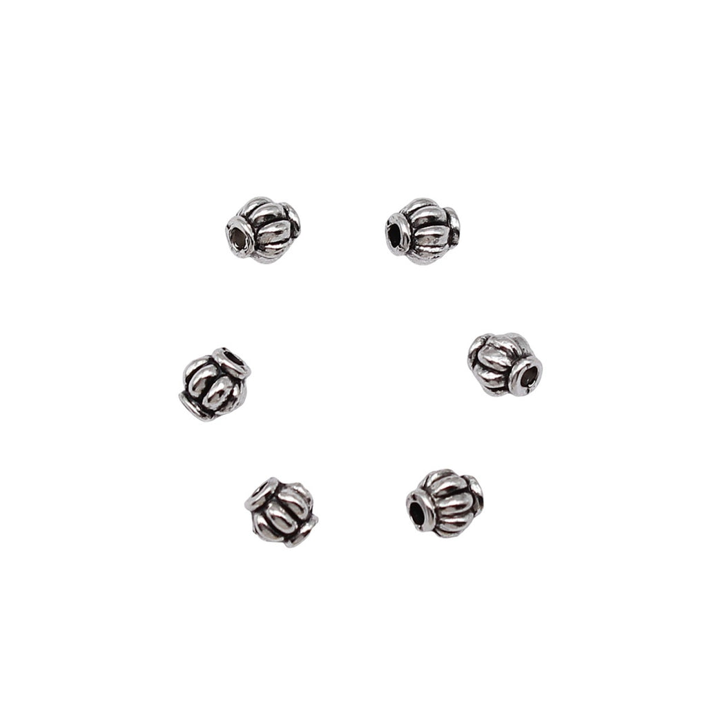 4.5x4.5x4.3mm 0.2g Multi-Color Zinc Alloy Round Small Hole Spacer Beads for DIY Bracelet Jewelry Making
