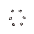 Tiny Flower Spacer Beads in Three Antique Metal Finishes view 3