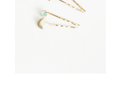 Pink and Aqua Shell Crystal Look Two Piece Hairpin Sets view 4
