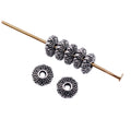 Sunburst Disc Spacer Beads in Three Metal Finishes view 3
