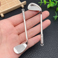 Zinc Alloy Golf Club Tennis Racket Badminton Racket charm pendants for DIY sports jewelry