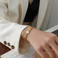 White Shell Geometric Gold Link Bracelets Star Round T view 4
