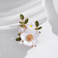Gold Tone Silver Tone Daisy Metal Brooch Pin for Jackets and Lapels view 4