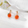 Enamel Fruit Stud Earrings Gold Posts Strawberry 14 Styles view 8