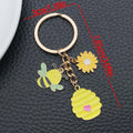 Seventeen Sunflower Bee and Gnome Metal Keychain Designs view 10