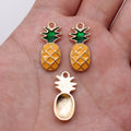 Gold Tone Enamel Fruit Charms in Eight Colorful Designs view 7