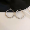 Medium Silver Hoops
