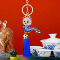 Jeweled Baby Dragon Tassel Keychains with Fortune Loops and Loop Only Options view 7