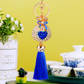Jeweled Heart Fortune Bag Tassel Keychains in Eight Bright Colors view 10