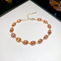 Oval Zircon Link Tennis Bracelet Gold Silver 12 Styles view 11