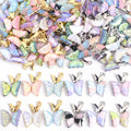 Pastel Double Wing Butterfly Metal Charms, 24 Colorways view 4