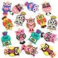 Colorful Patterned Owl Enamel Metal Charms, 16 Designs view 4