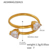 Gold Dual Heart