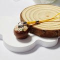 Single Coconut Resin Phone Strap Charms in Green or Brown view 4