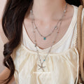 Silver Tone Starfish Pendant Necklaces in Three Designs view 3