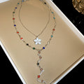 Colorful Bead and Enamel Flower Layered Necklaces Fashion Jewelry view 6