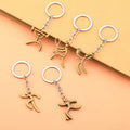 Metal Sports Figure Keychains in Six Motifs and Two Tones view 4