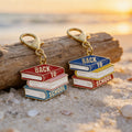Back To School Stacked Books Enamel Lobster Clasp Charm view 4