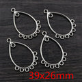 Antique Silver Filigree Multi Loop Earring Connectors view 9