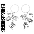 Antique Silver and Gold Western Horse Hat and Boot Charm Keychains view 4