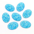 Oval Druzy Style Resin Cabochons in Fifteen Color Options view 11