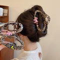 Leopard Acrylic Dog Charm Hair Claw Clips 2 Styles view 2