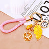 Pink-Braided Leaf-Coin