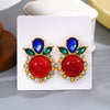 Red Center Studs