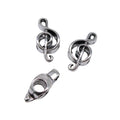 Treble Clef Large Hole Beads in 1 Metal Finish for Jewelry Making view 3